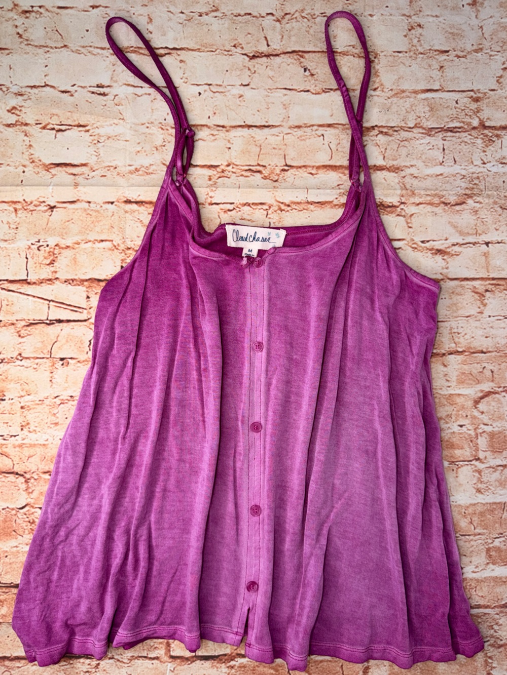 Cloudchaser Purple Button-Front Camisole